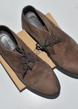 Massimo dutti стильні черевики нубук arber zegna gant peserico стиль