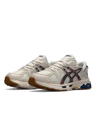 Мужские кроссовки asics gel-kahana 8 beige navy orange6 фото