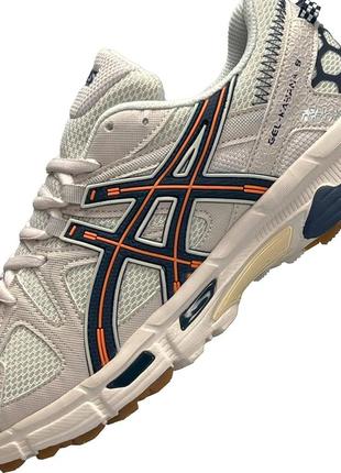 Мужские кроссовки asics gel-kahana 8 beige navy orange5 фото