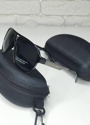 Распродажа! антибликовые мужские солнцезащитные очки porsche полароид polarized водительские черный3 фото