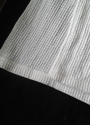 Вафельное белоснежное хлопковое кухонное полотенце винтаж ссср2 фото
