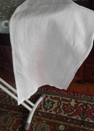 Вафельное белоснежное хлопковое кухонное полотенце винтаж ссср1 фото
