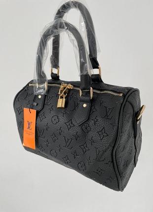 Женская сумка louis vuitton speedy 30 black4 фото