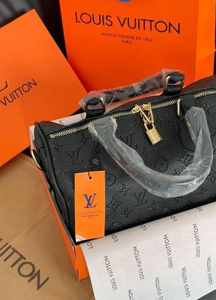 Женская сумка louis vuitton speedy 30 black5 фото