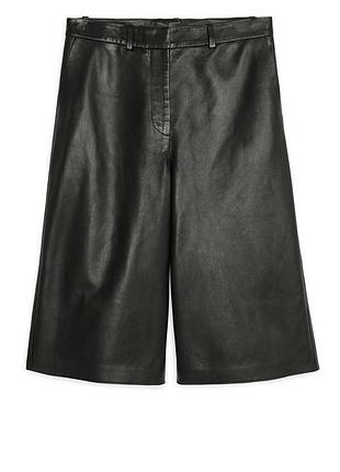 Кожаные кюлоты cos arket leather culottes / 42
