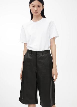 Кожаные кюлоты cos arket leather culottes / 421 фото