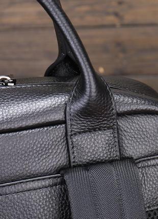 Мужской городской кожаный рюкзак сумка трансформер, сумка-рюкзак мужская из натуральной кожи r_26496 фото