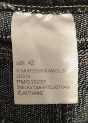 Юбка джинсовая высокий пояс.6 фото