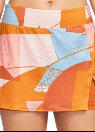 Теннисная юбка nike high court victory women's printed ceiling skirt теннисная женская юбка новая оригинал