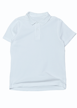 Белая футболка поло f&amp;f на мальчика 11-12 лет6 фото