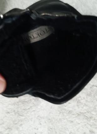 Итальянские теплие зимние ,ботино с мехом stokton. 36 размер натуральная кожа в идеальном состоянии5 фото