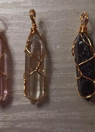 Кулоны из натурального камня