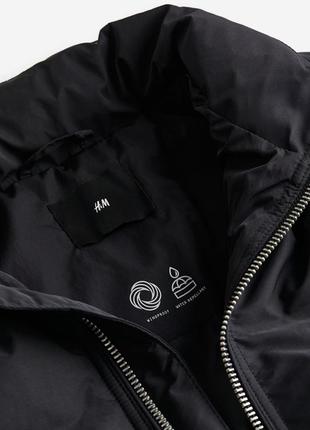 Водоотталкивающая дутая куртка h&amp;m черный 11960520018 фото