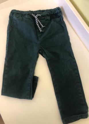 Зеленые джинсы waikiki 2-3 года 92-98 см1 фото