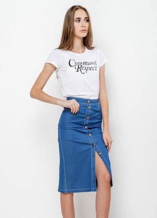 Юбка джинс меди на пуговицах в стиле zara
