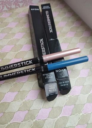 Нові відтінки! glimmerstick avon олівці для очей4 фото