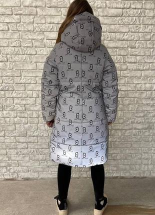 Светоотражающая зимняя куртка для девочки "оливия" (140-158р)8 фото