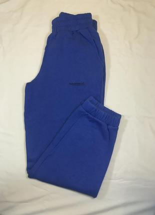Брюки-джоггеры pull & bear синие флисовые