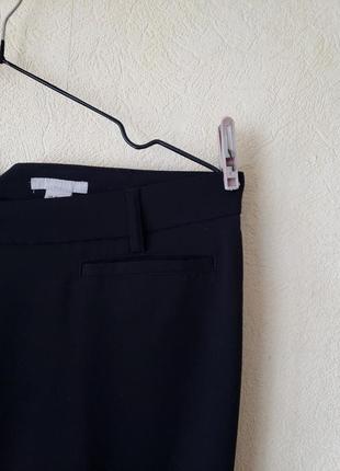 Черные базовые зауженные брюки на высокий рост h&m6 фото