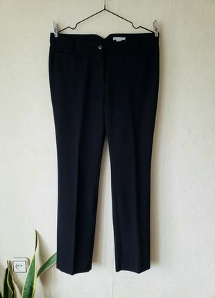 Черные базовые зауженные брюки на высокий рост h&m8 фото