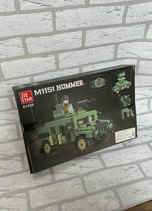 Конструктор для хлопчика "військова машина hummer" 61026, 357 дет.2 фото