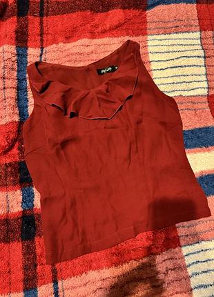 Блузка женская бордовая