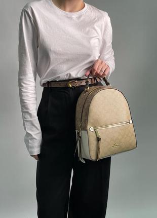 Жіночий рюкзак coach jordyn backpack in signature canvas5 фото