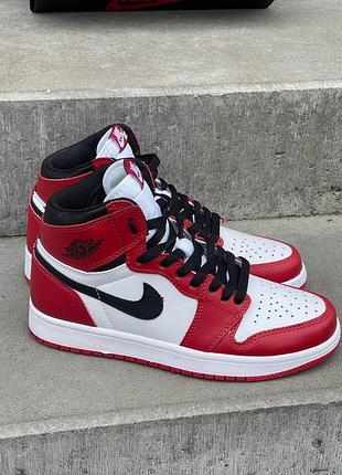 Высокие женские кожаные кроссовки на весну в стиле nike magnolia air jordan 1 🆕 найк джордан