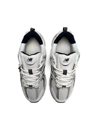 Жіночі кросівки new balance 530 white silver navy premium7 фото