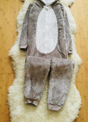 8-9 и 9-10 george два размера флисовый кигуруми, пижама ленивец. домашний комплект. супер - теплый,6 фото