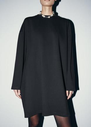 Платье свитшот zara хлопок2 фото