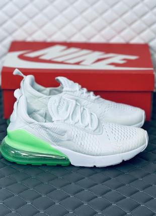 Nike air max 270 white кроссовки мужские белые найк аир макс 270 весна