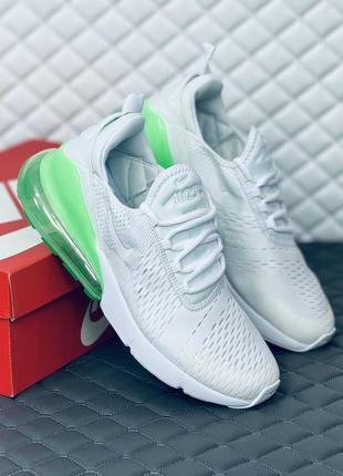 Nike air max 270 white кроссовки мужские белые найк аир макс 270 весна7 фото