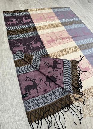 Шарф с принтом олени
