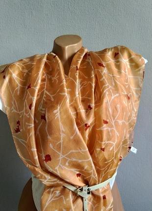 100%шовк, палантин, великий шарф, 180х52 див.