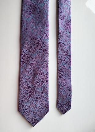 Чоловіча рожева краватка галстук з квітами m&s2 фото