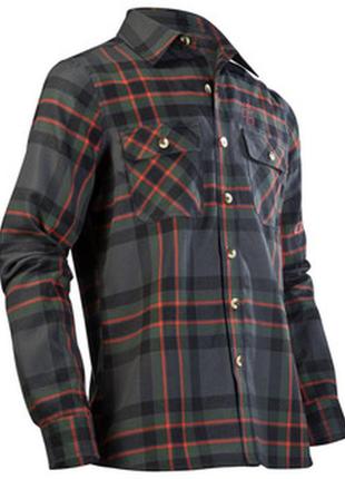 Рубашка  cube  work long sleeve shirt black-red (l)3 фото