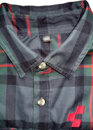 Рубашка  cube  work long sleeve shirt black-red (l)4 фото