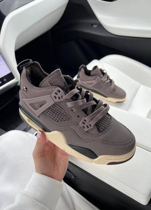 Кроссовки jordan retro 4 brown6 фото