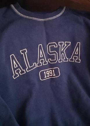 Світшот oversare худі ретро світшот alaska 1991 кофта вінтаж y2k lolita oldmoney vintage sk81 фото