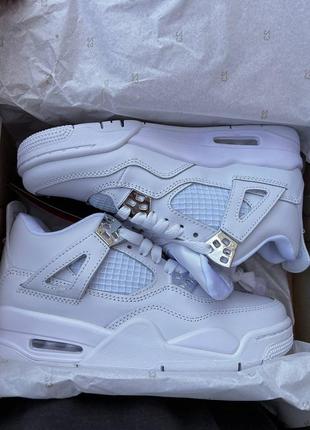 Кросівки jordan 4 white2 фото