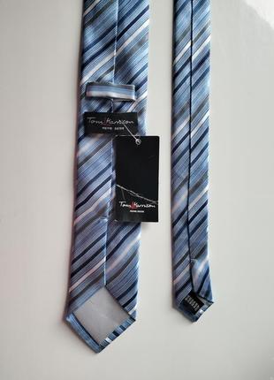 Нова синя краватка смугаста галстук tom harrison