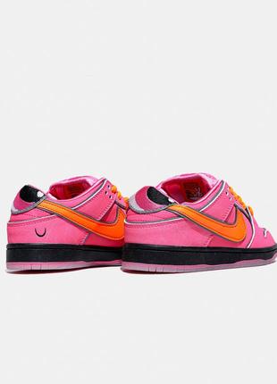 Кроссовки nike sb dunk low "powerpuff girls - blossom"5 фото