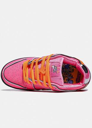 Кроссовки nike sb dunk low "powerpuff girls - blossom"8 фото