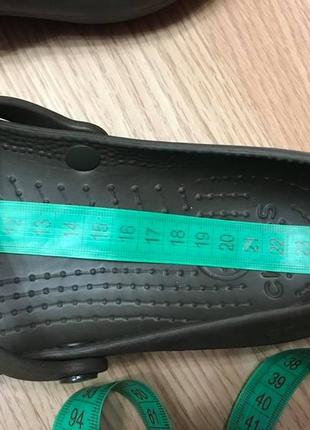 Кроксы crocs балетки туфли хакки w7 р.36,5-37 ст.24см8 фото