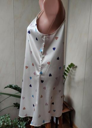 Пеньюар, ночная рубашка, комбинация искусственный шелк, большой размер2 фото