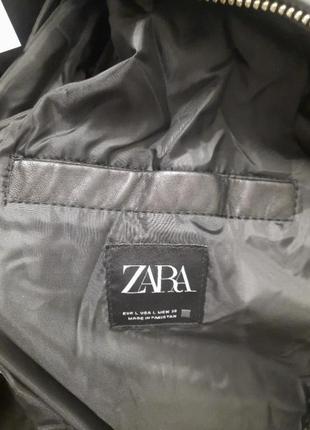 Куртка шкіряна zara р.l(180/100a)9 фото