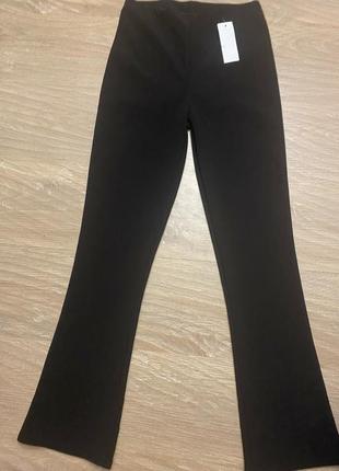 Брюки клеш в рубчик, тянутся. новые