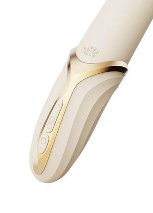Вибратор zalo – eve ivory white, вибрация + ротация, имитация язычка, подогрев до 39 °c 9