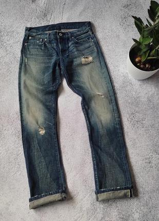 Женские джинсы на селвидже polo ralph lauren selvedge 327 black label double r